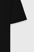 Men's Black 100% Cotton Slim Fit Slim Fit Crew Neck Basic T-Shirt