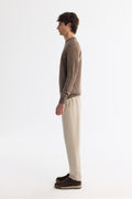 Men's Mink Textured Basic Sweater E005110