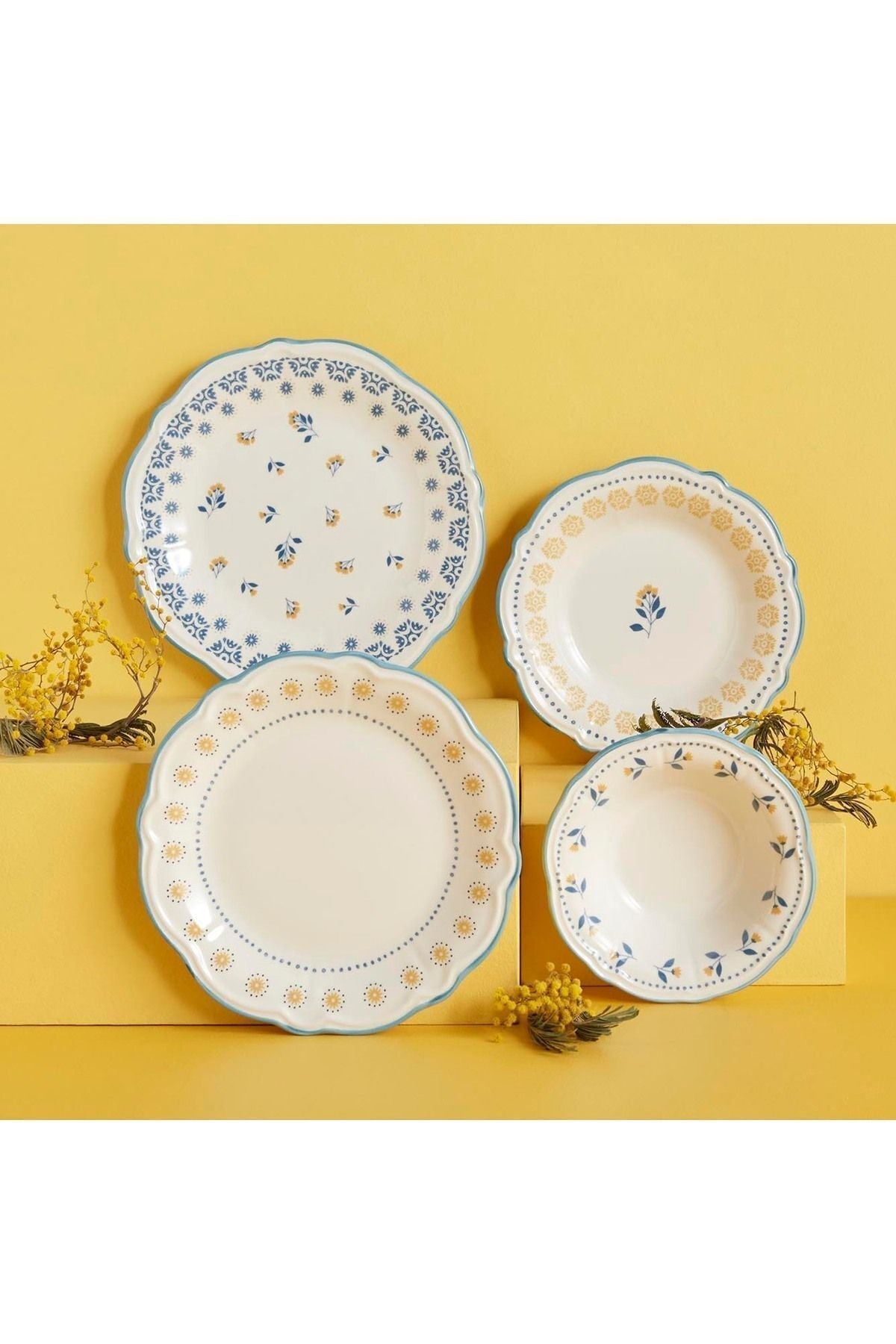 Bella Maison - Mabel Stoneware 48 Pieces 12 Seater Dinner Set Blue