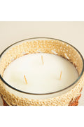 Boho Chic Crochet Scented Candle 14x17cm Natural