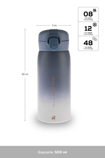 Skyfall Steel Sealed Thermos 500 Ml Blue