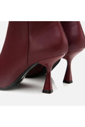 Burgundy Women's Heeled Boots