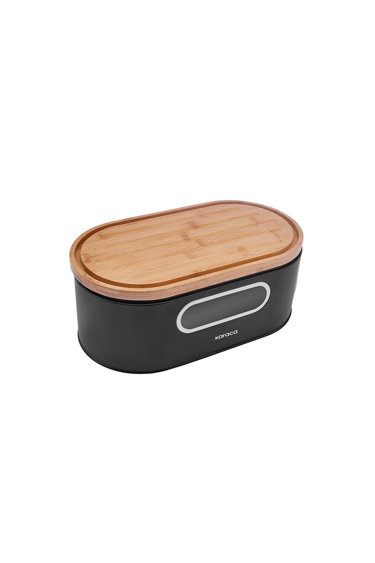 Stream 2in1 Bread Box/Cutting Board Black