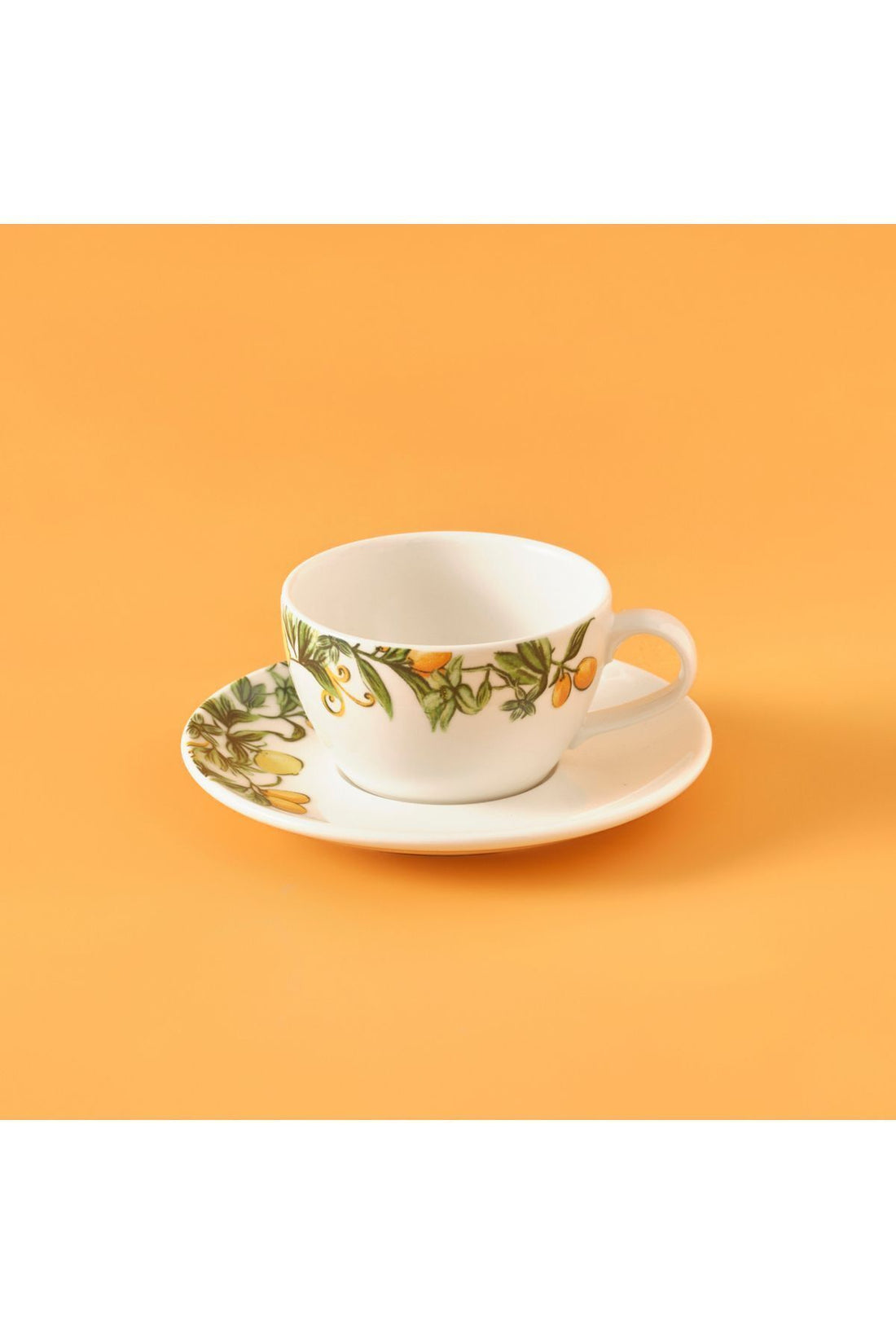 Sicilia Porcelain Tea Cup Set of 2 Green (270 cc)