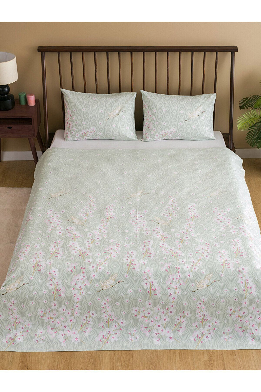 Floral Printed Double Pique Set