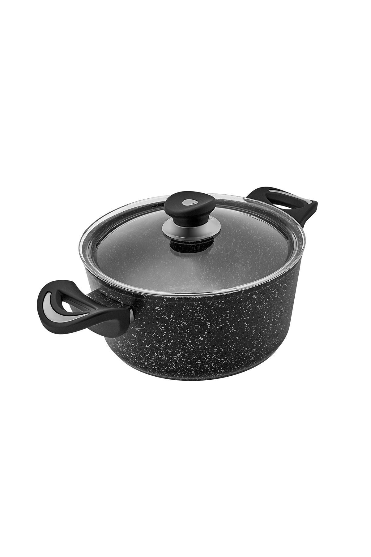 Laurel Biogranite 7 Piece Cookware Set Black