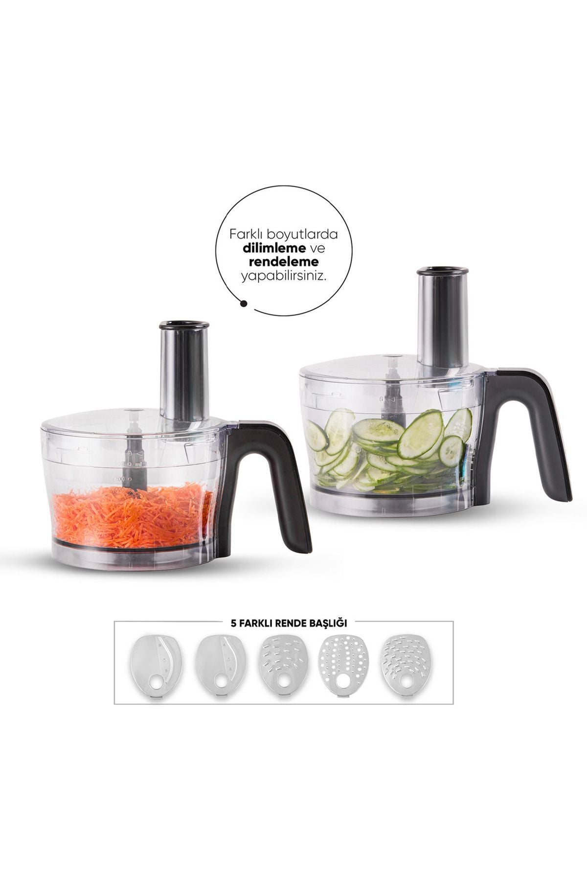 Mastermaid Power Multifunctional 10 in 1 food processor Grey