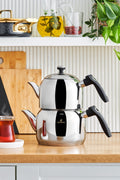 Asiye Induction Base Mini Steel Teapot Set