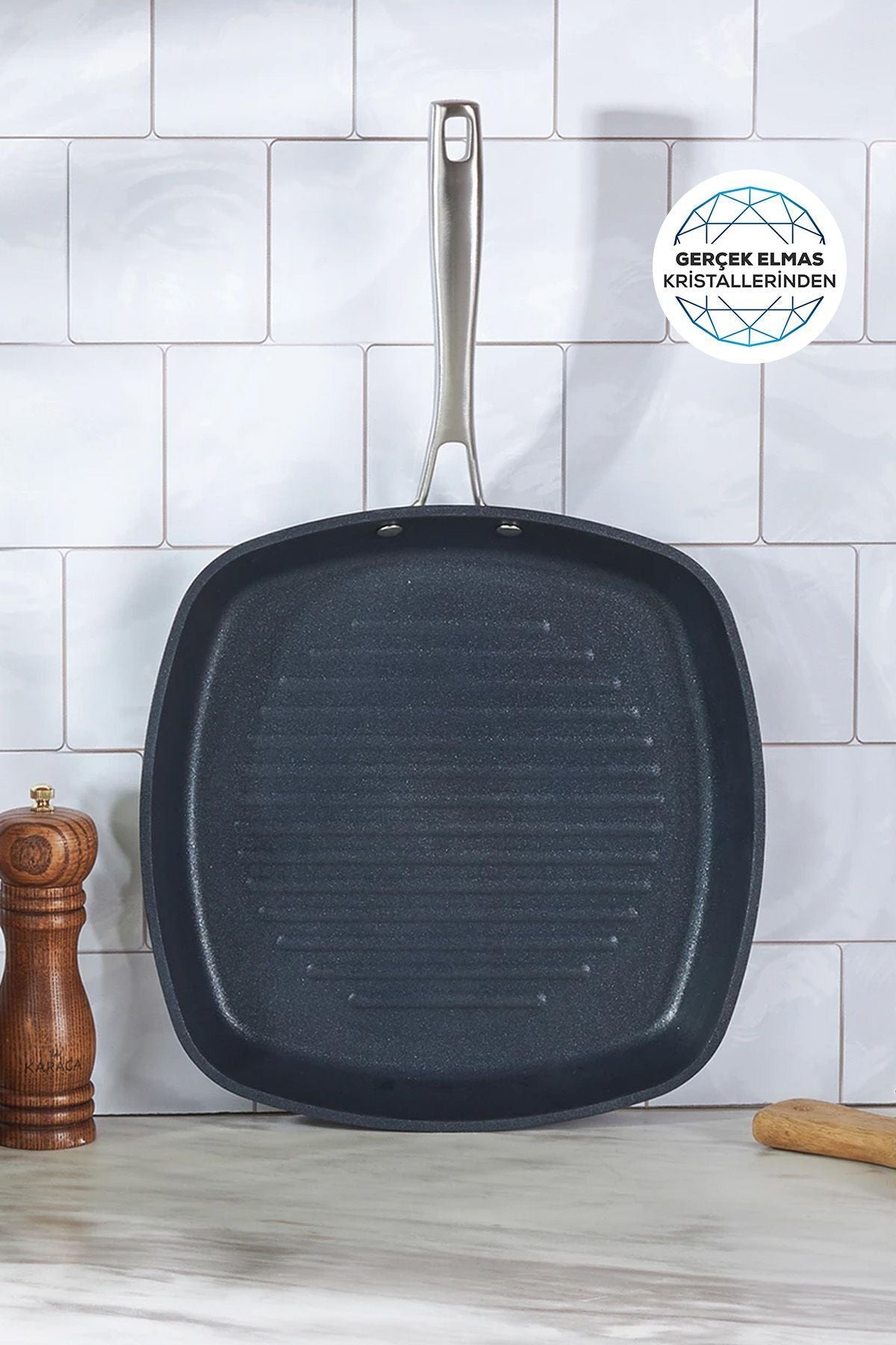 Biodiamond Pro Induction Base Grill Pan 28 Cm 2.3 Lt