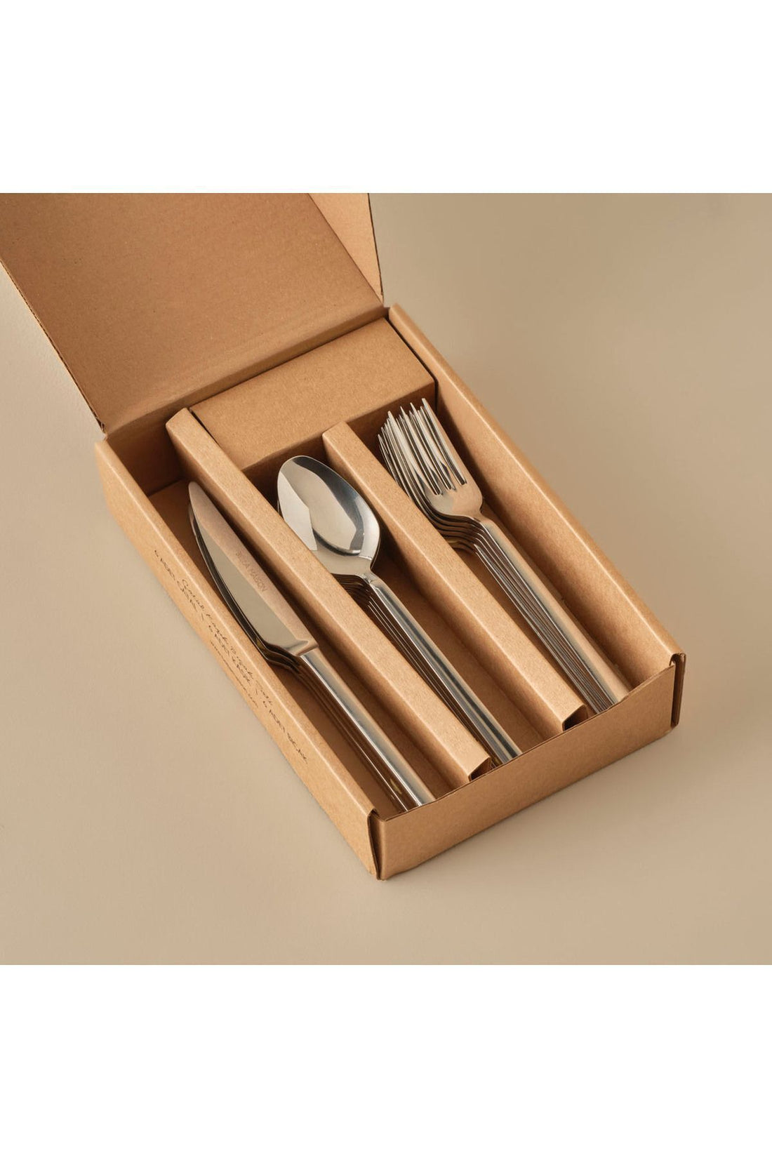 Premium 18 Pieces 6 Seater Dessert Fork Spoons Knife Set Silver