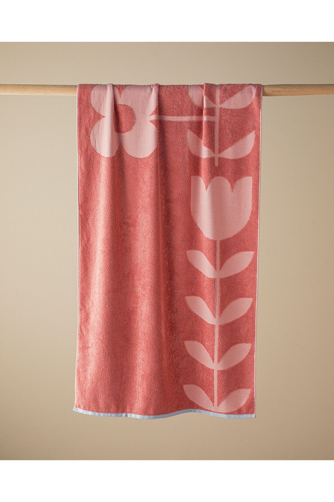 Mix Duo Cotton Jacquard Bath Towel Pink