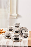 Aysel Coffee Cup Set for 6 Persons 85 Ml