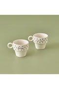 Simple Ceramic Espresso Coffee Cup Set of 2 (105 cc)