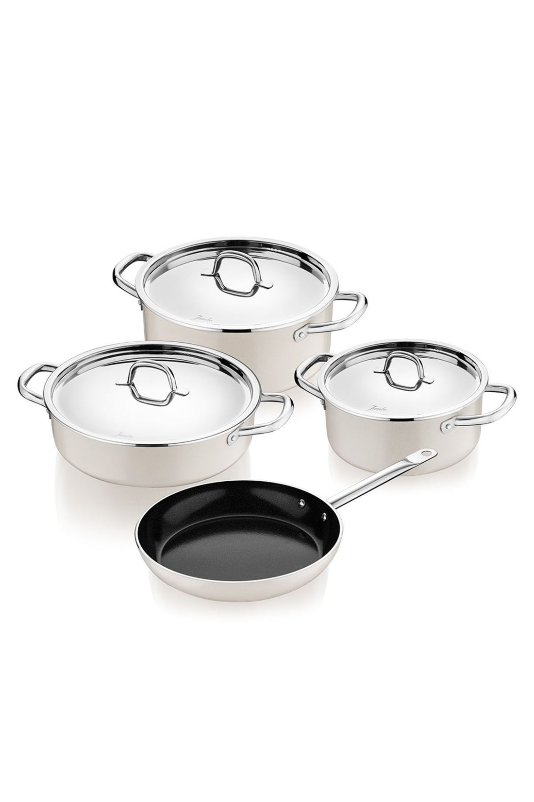 Swiss Crystal Cream 7-Piece Cookware Set