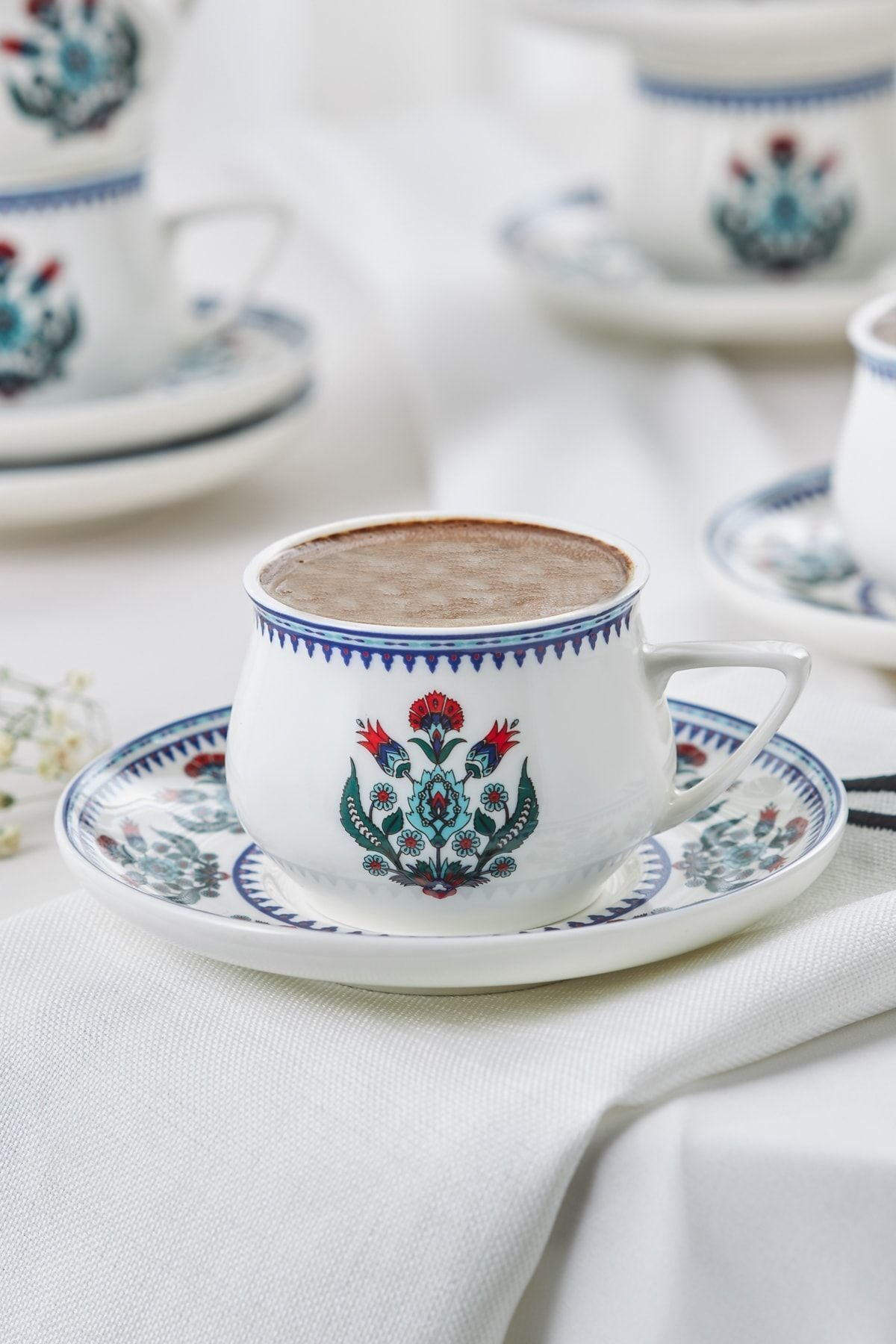 Tile 6 Person Coffee Cup Set 100 ml