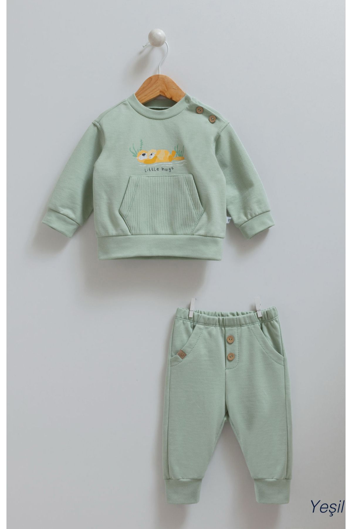 Baby Set 100% Cotton Seasonal Boy Baby Set Color-Green