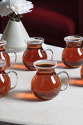 Keyfi Ala Borosilikat Set of 6 Tea Cups