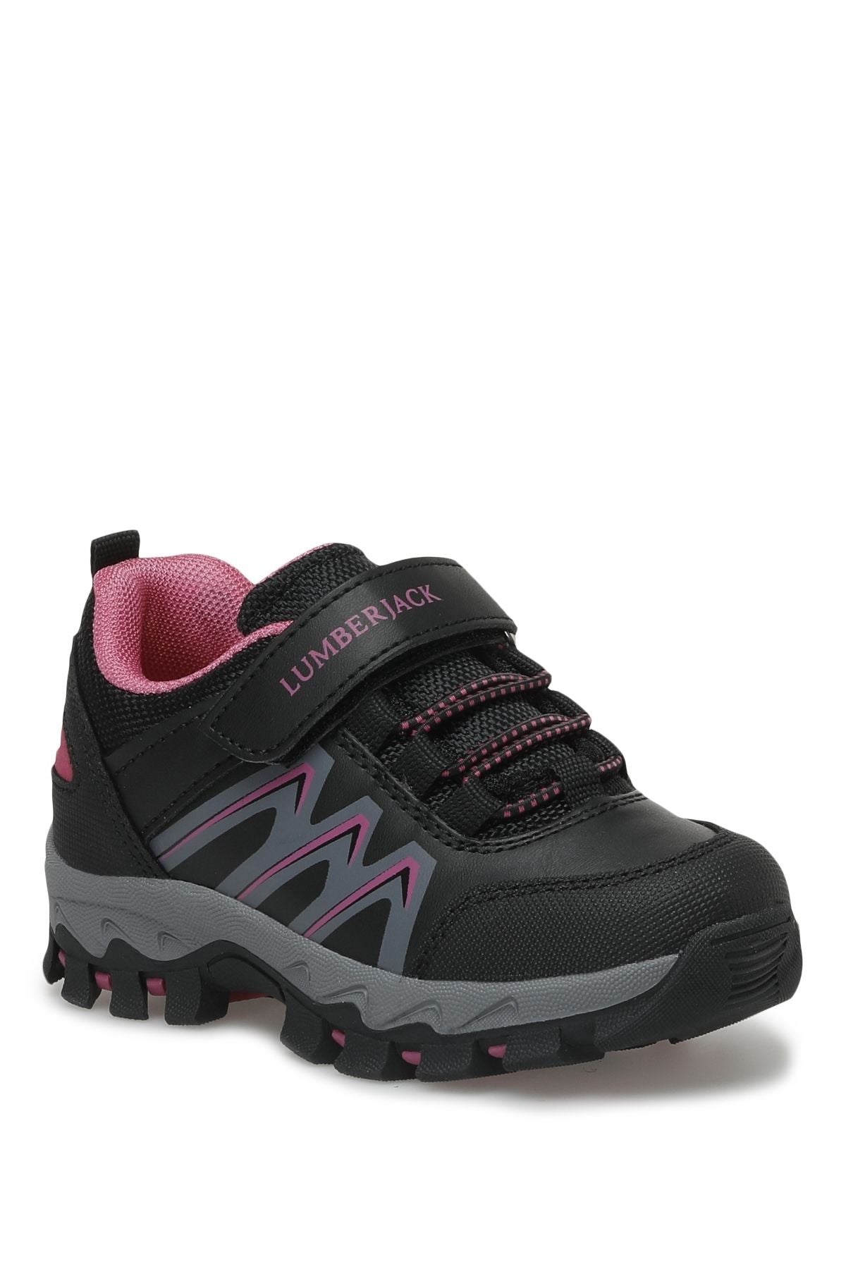 Black-Fuchsia Girls Under Winter Outdoor Sneakers