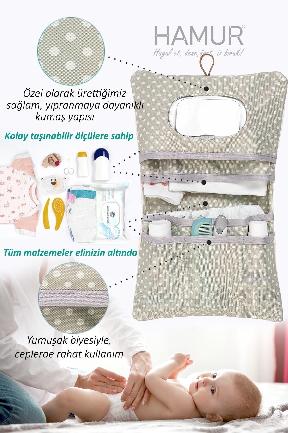 Mom Baby Care Bag Newborn Bottom Opening Changing Organizer Bag Organizer Melis