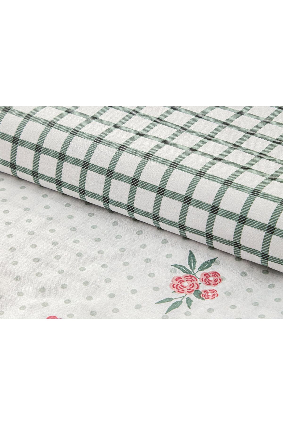 Bloomy Dots Cotton King Size Duvet Cover Set Pink