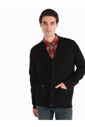 Black Men's Cardigan