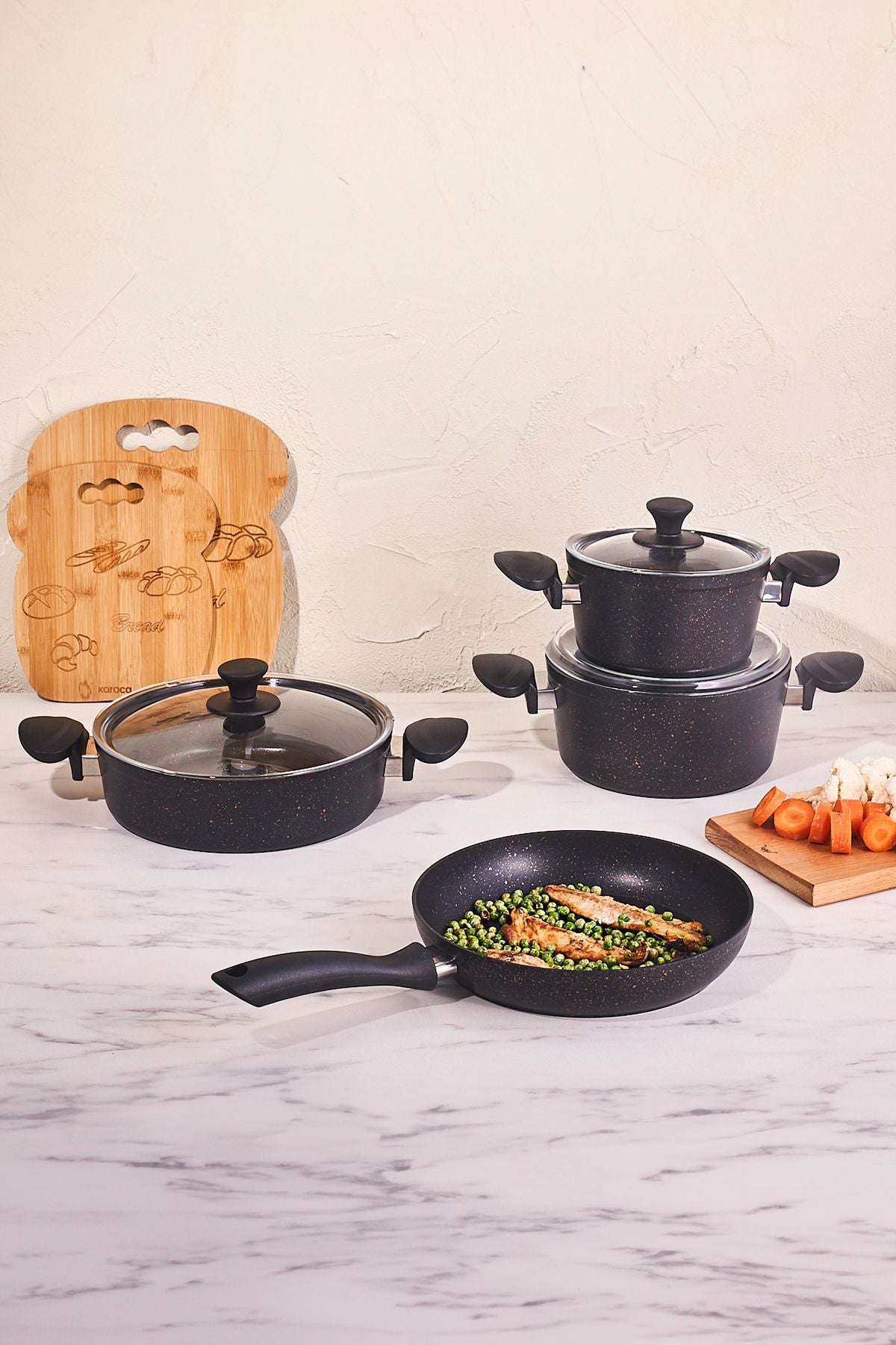 Biogranite Azelya 7 Piece Cookware Set