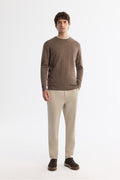 Men's Mink Textured Basic Sweater E005110