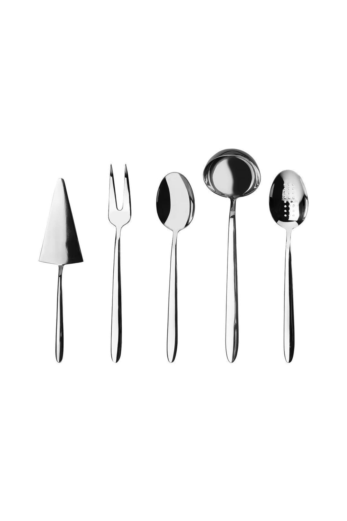 9400 89 Pieces 12 Person Fork Spoons Knife & Serving Set