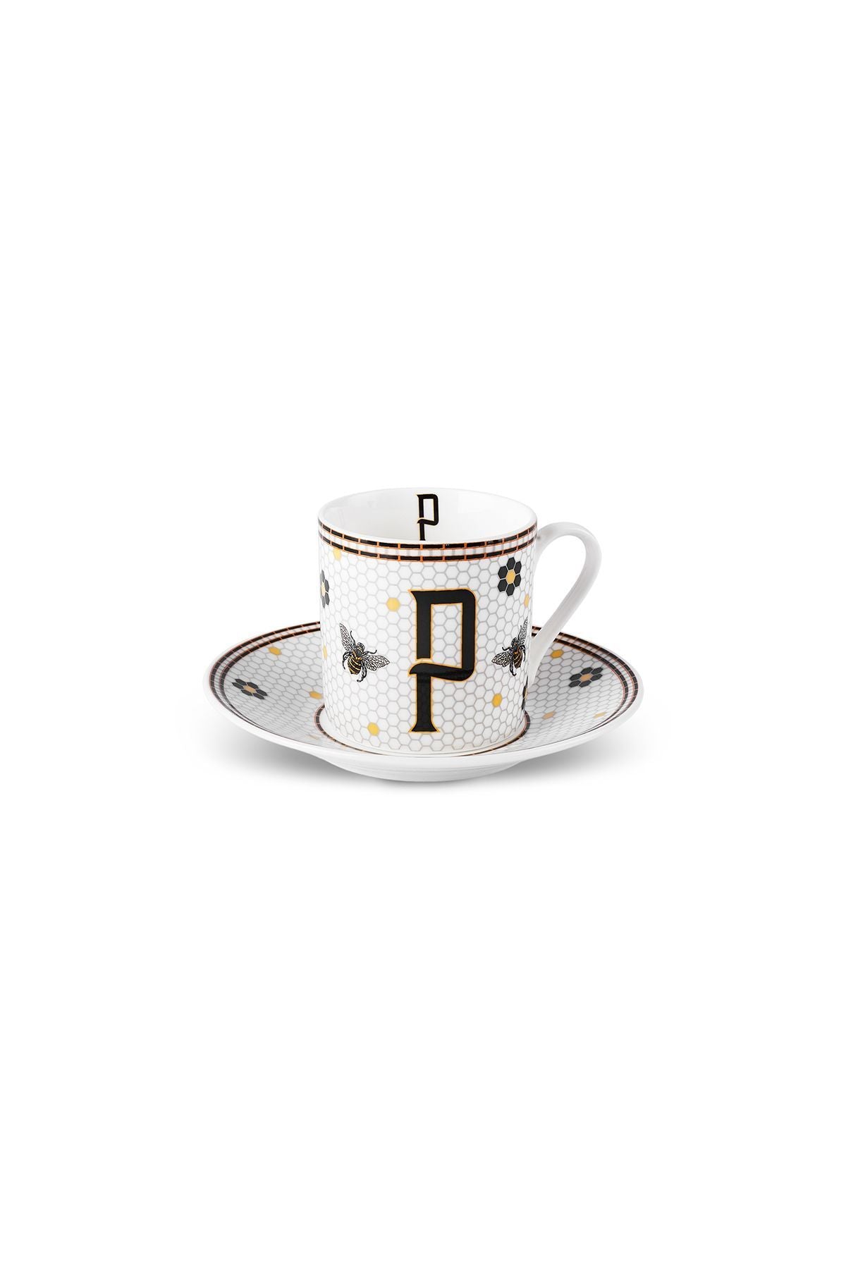 Coffee Cup with Letter P 80 ml