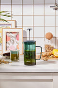 Valentina Borosilicate Glass French Press Green 1000 ml