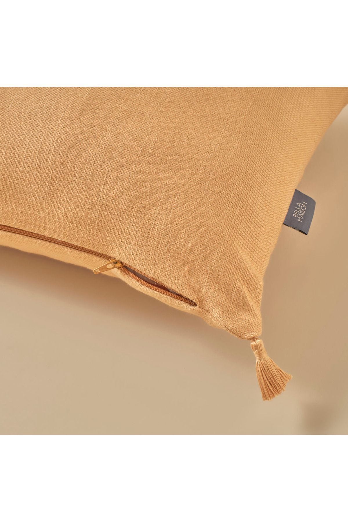 Toffee Linen Blend Decorative Pillowcase Tile (35X50 CM)