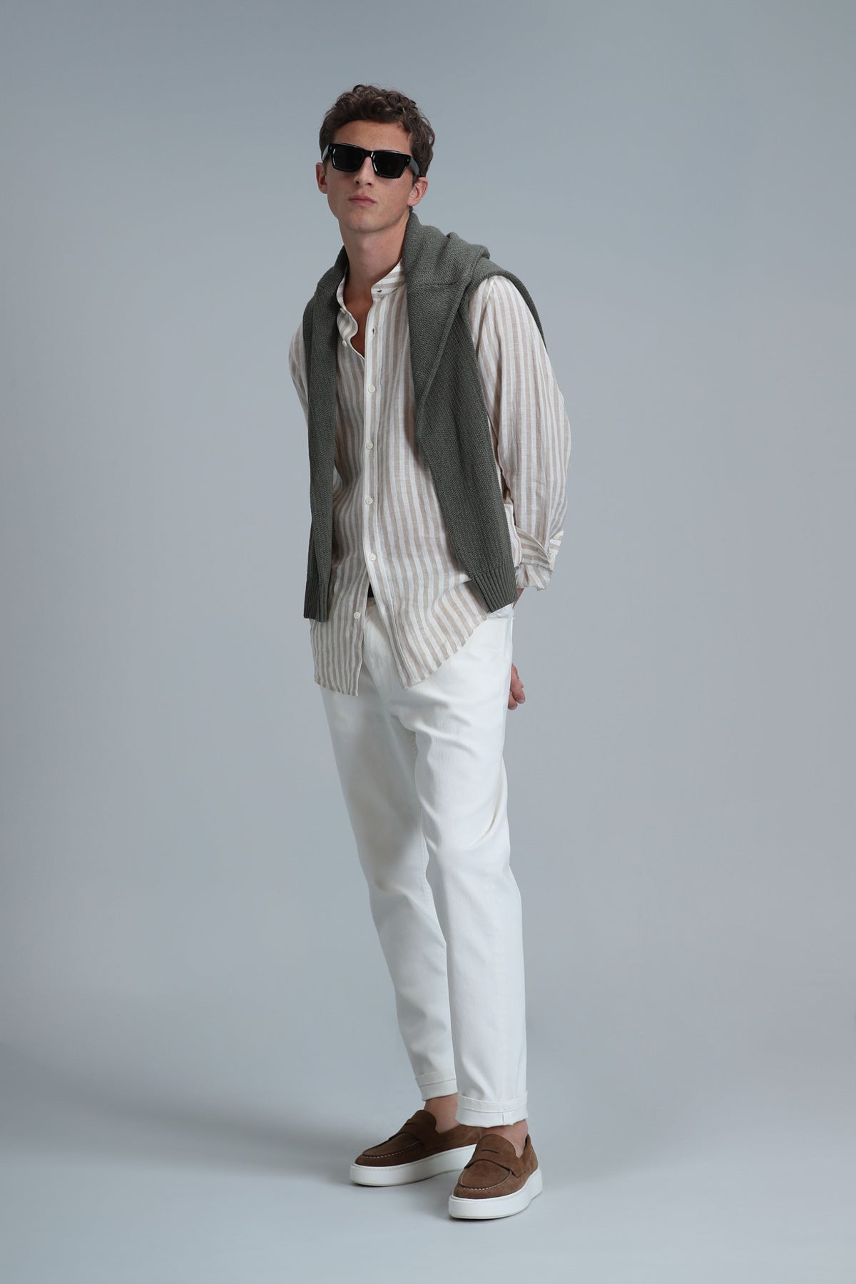 Fast Erkek Basic Gömlek Comfort Fit Bej