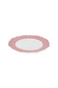 New Romantic Thin Stripe Serving Plate 27 cm Red