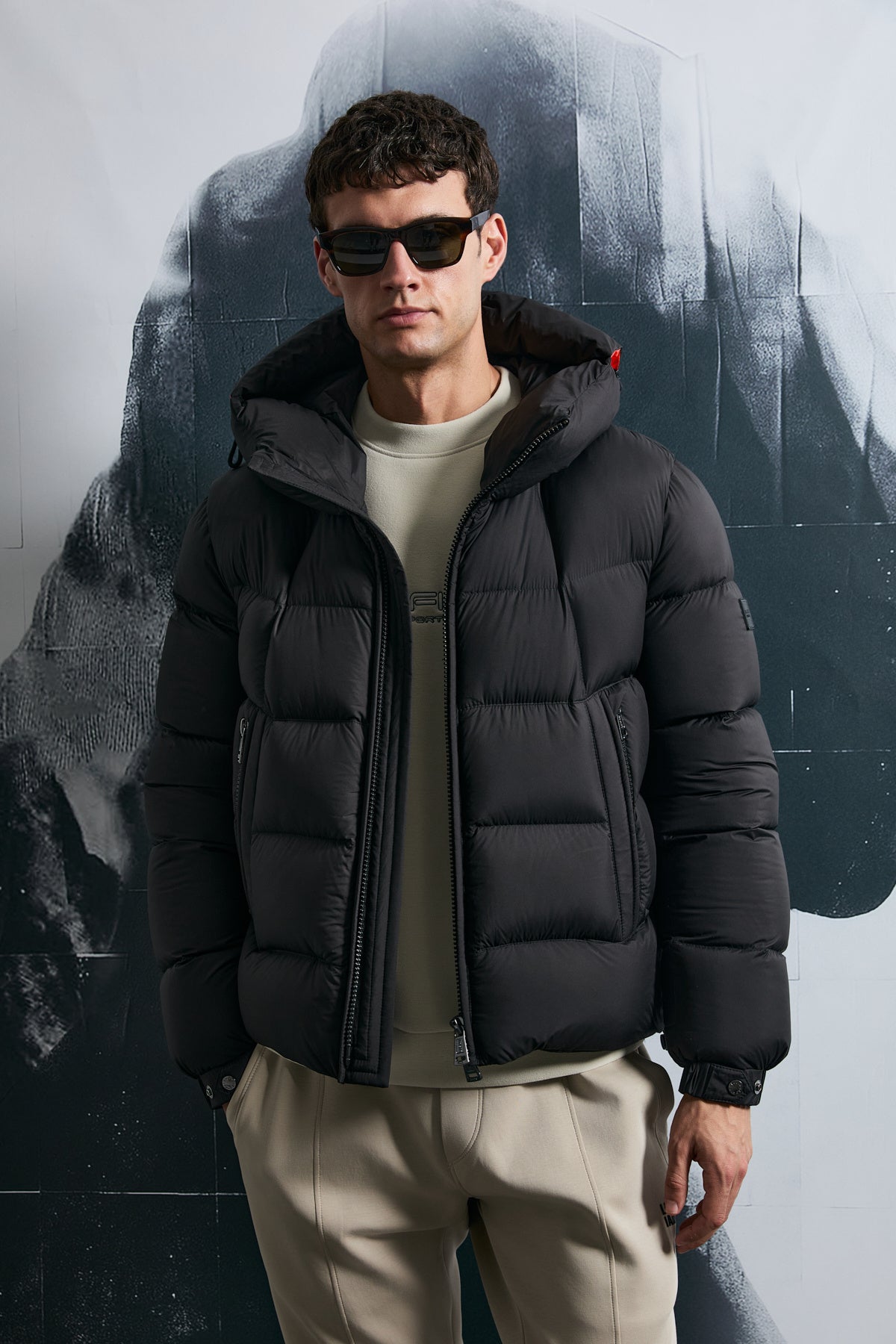 Jacop Goose Down Coat Men Black