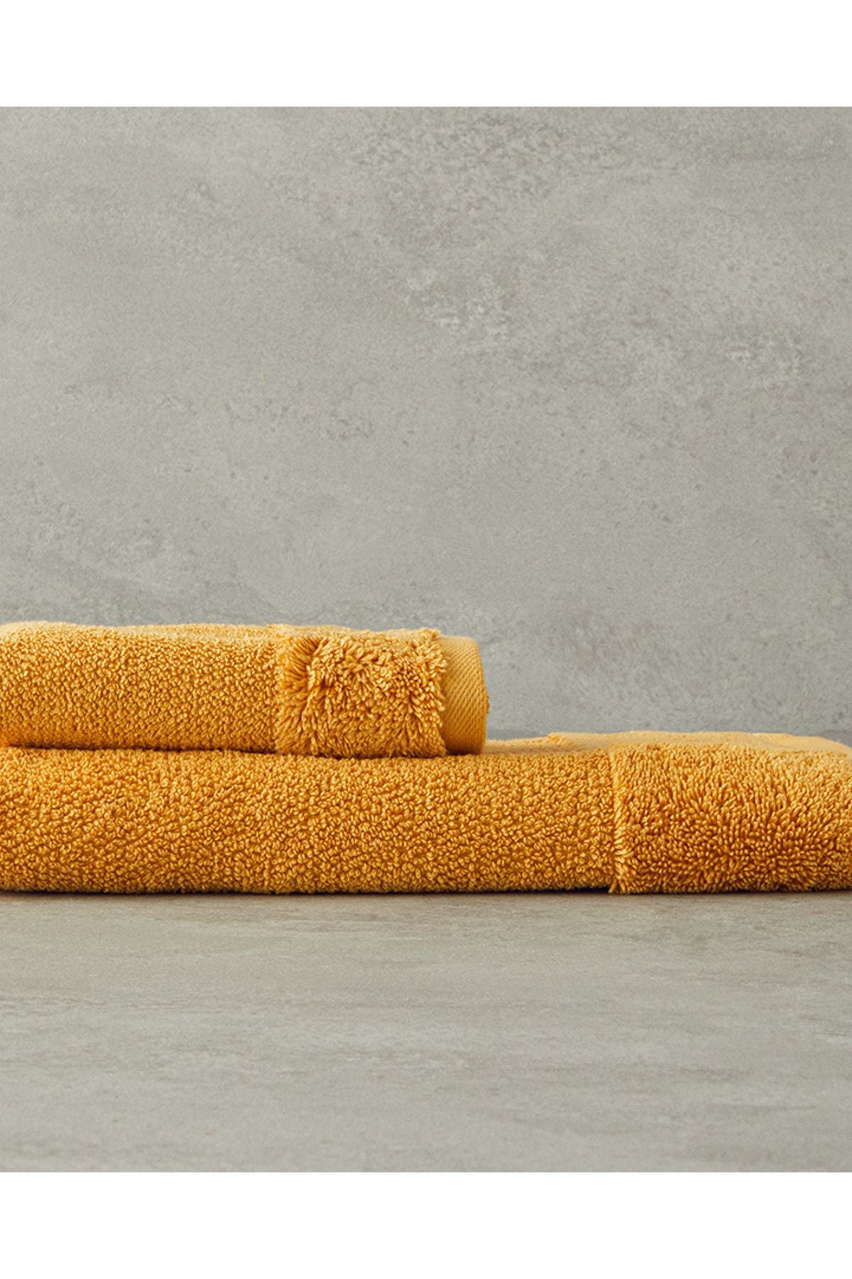 Velvet Touch Cotton Face Towel Yellow