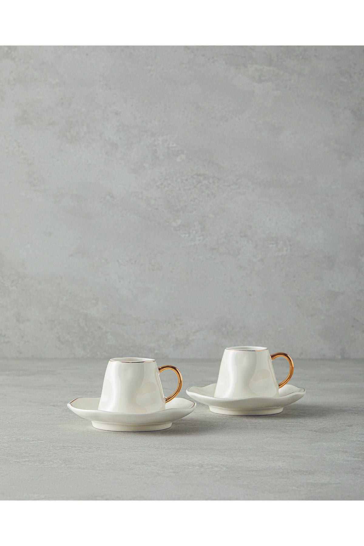 Felix New Bone China 4 Piece 2 Seater Coffee Cup Set White