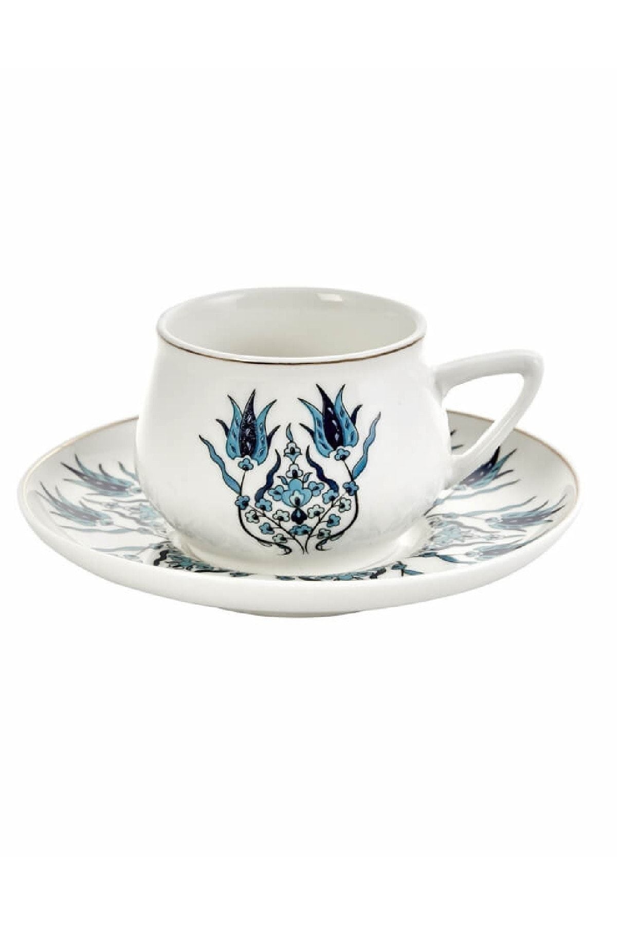 Iznik New Form 6 Person Coffee Cup Set 100 ml