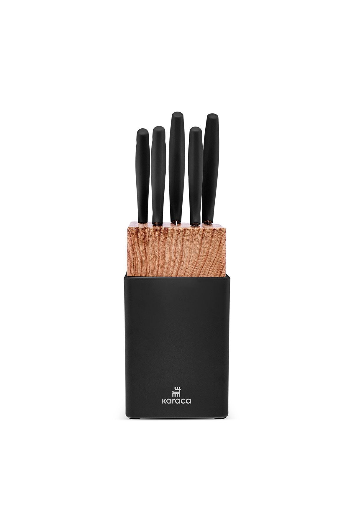 Mastercut Black 6 Piece Stand Knife Set