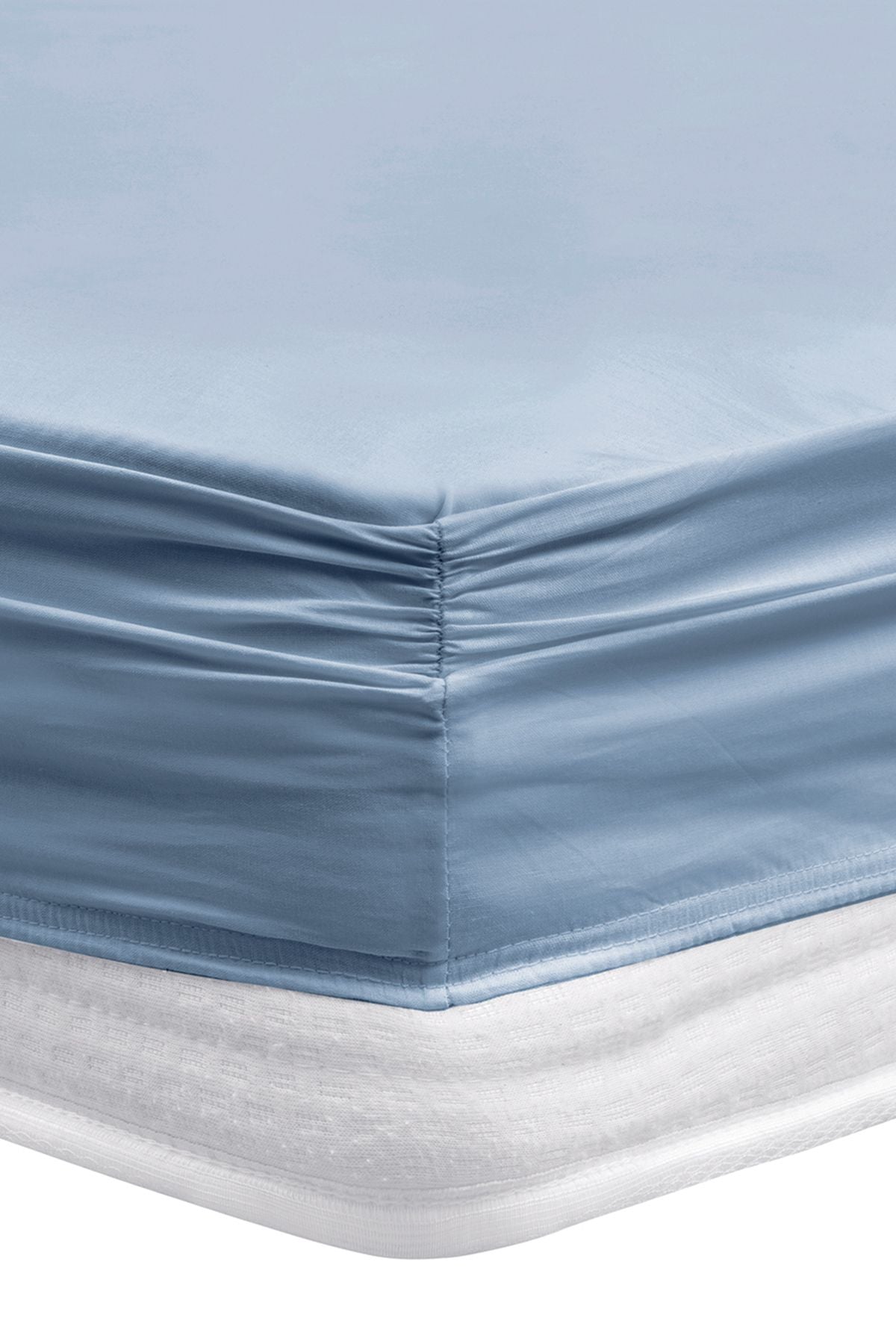 Noah Elastic Bed Sheet - Indigo