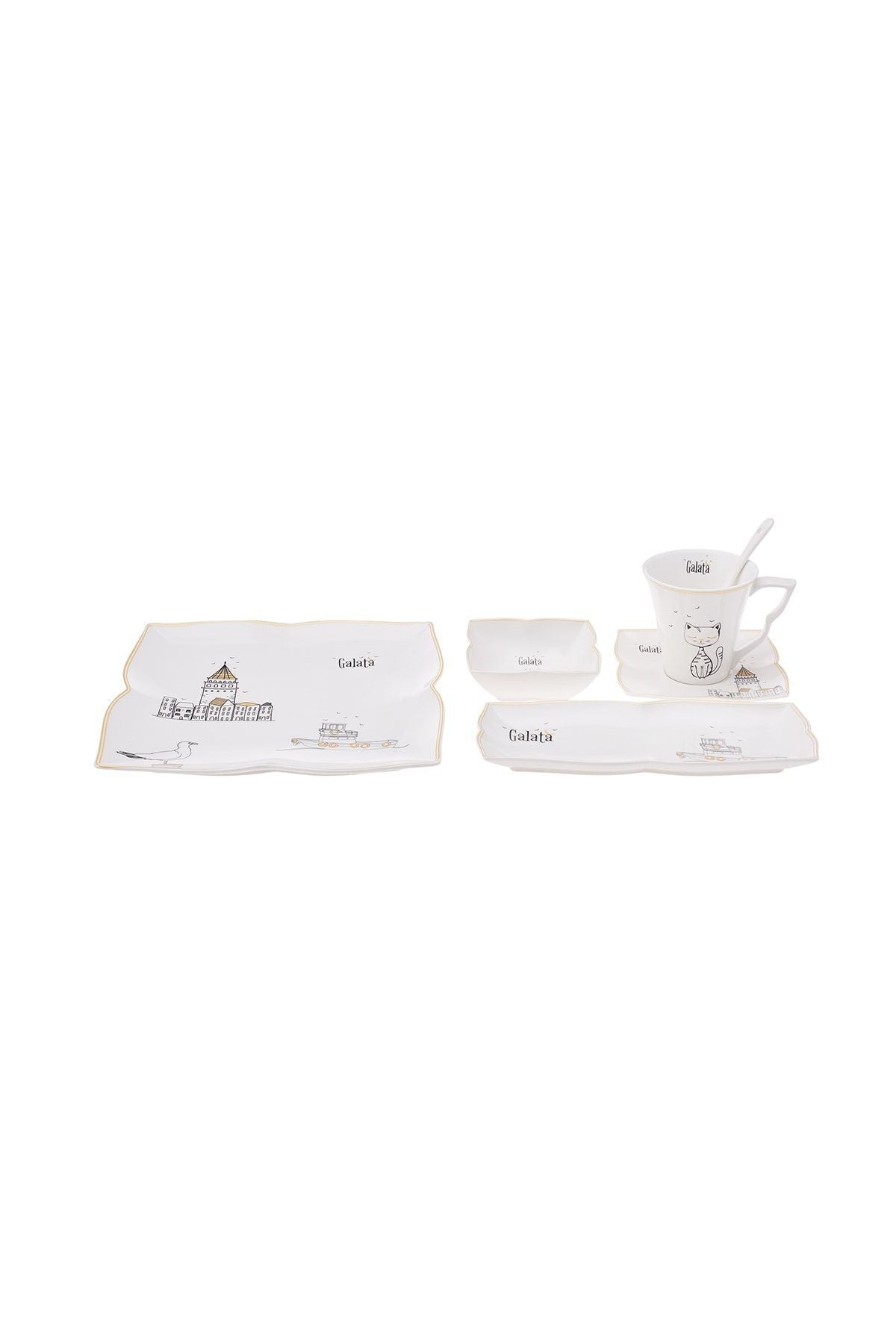 Galata 32 Pieces Breakfast/Serving Set for 6 Persons