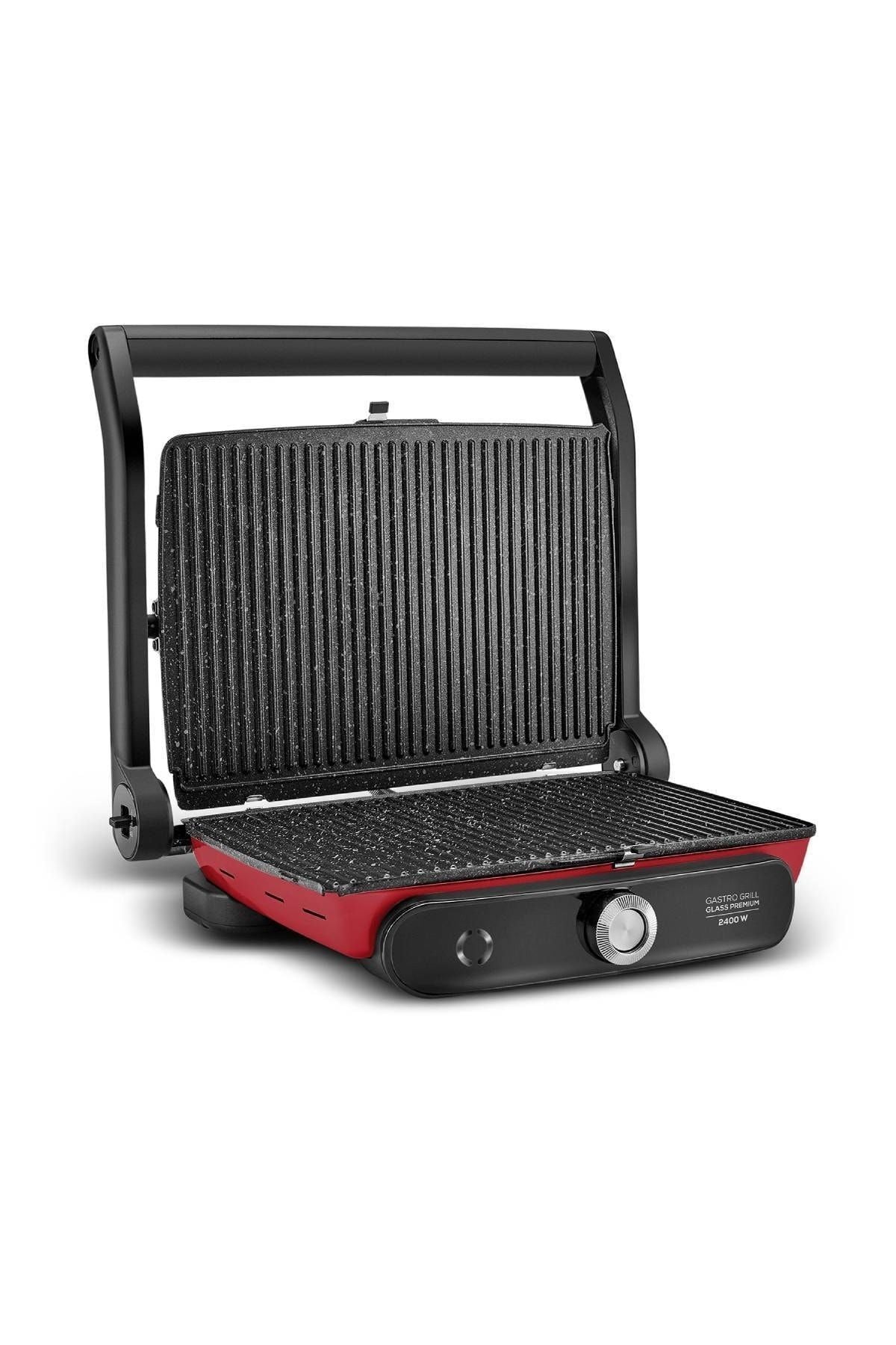 Gastro Grill Glass Premium 2400w Toaster And Grill Machine Cranberry