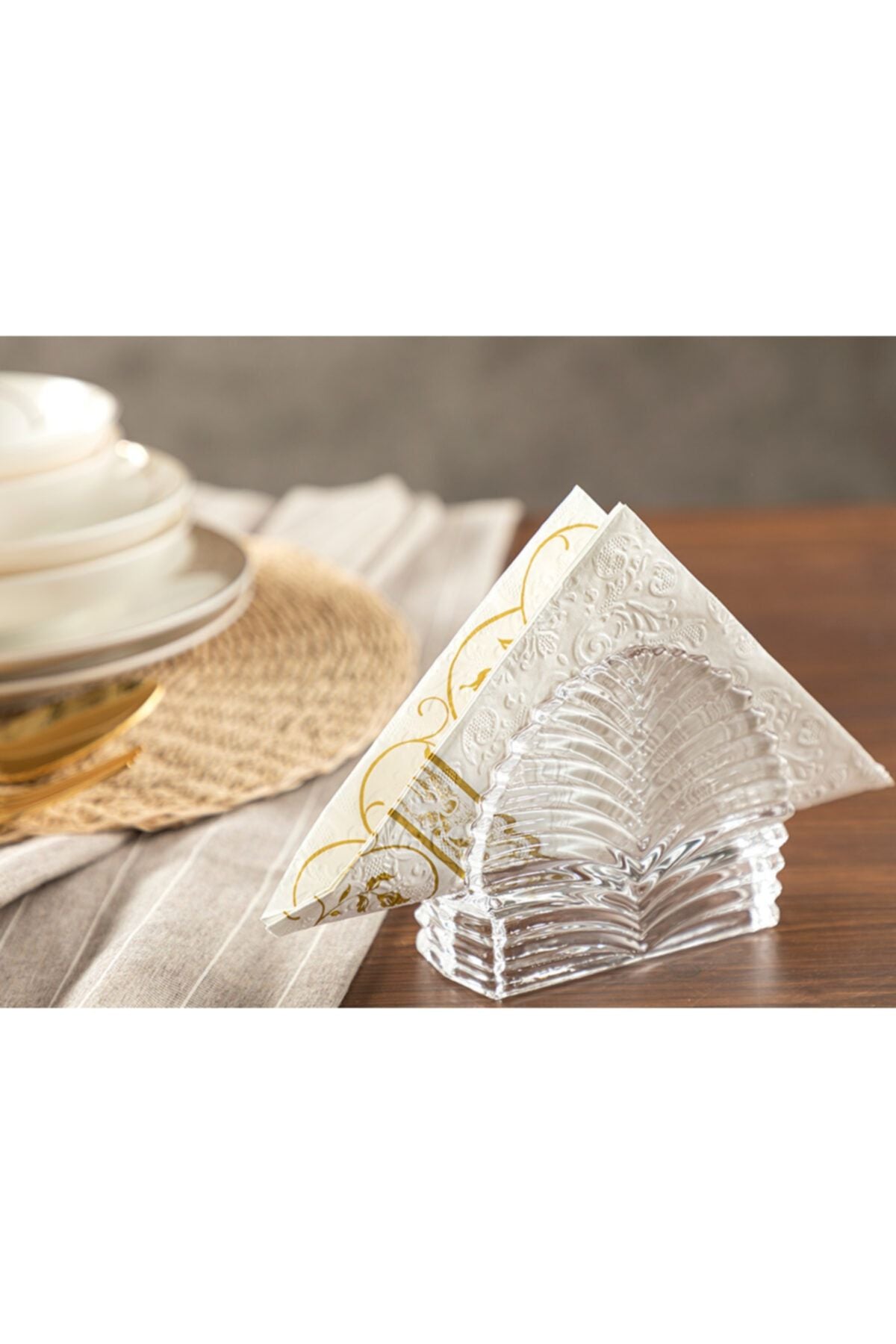 STD Roso Glass Napkin Holder 12x4