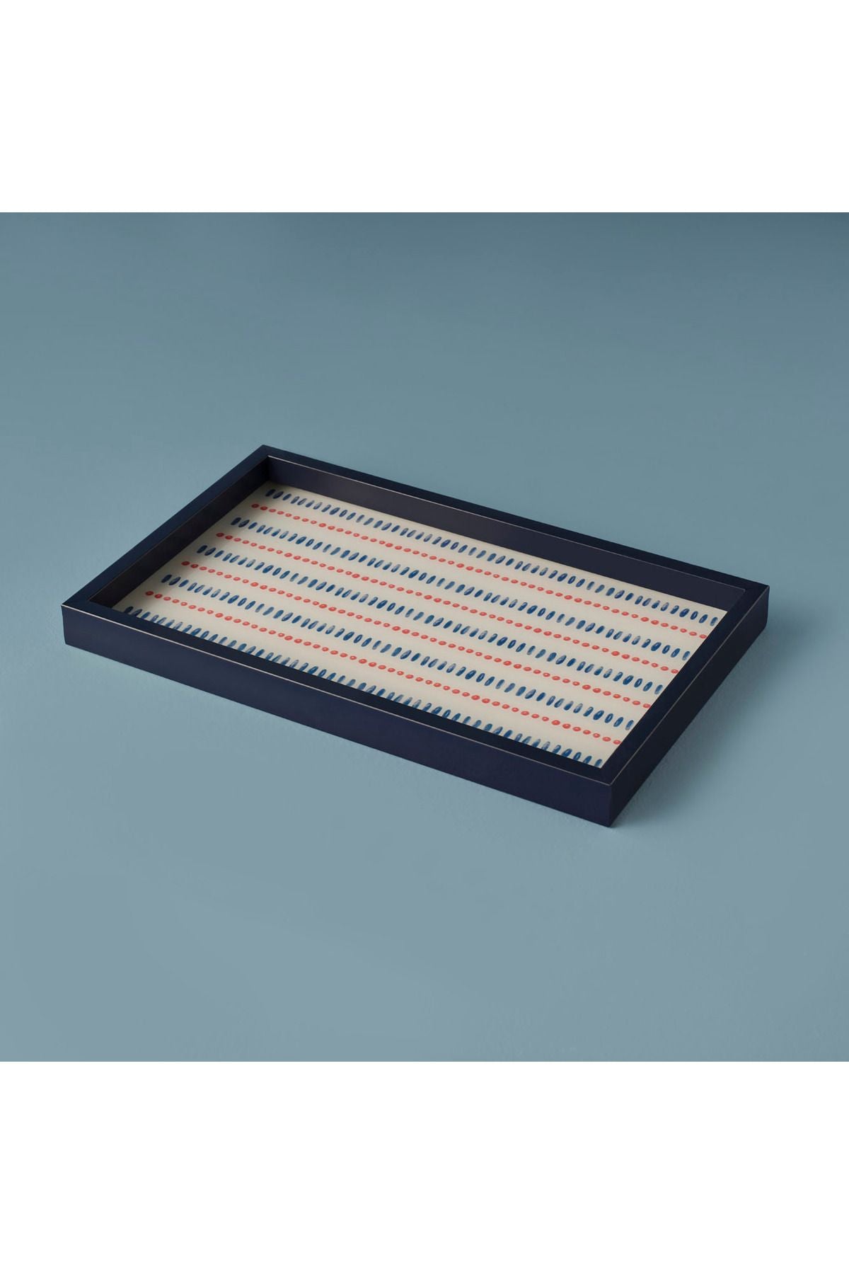 Marine Wooden Tray Blue (22x37 cm)