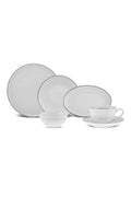 Marcelo New Bone 26 Pieces 6 Seater Breakfast/Serving Set Platinum