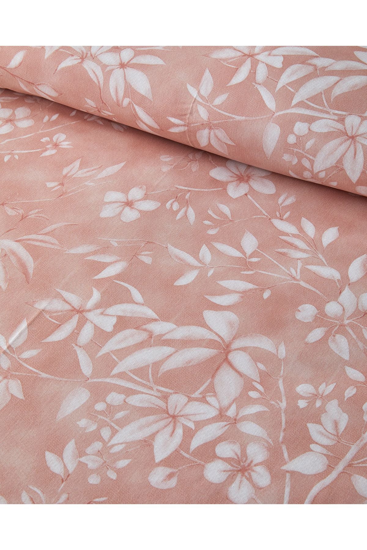 Ivy Flowers Double Size Duvet Cover Set Dusty Rose