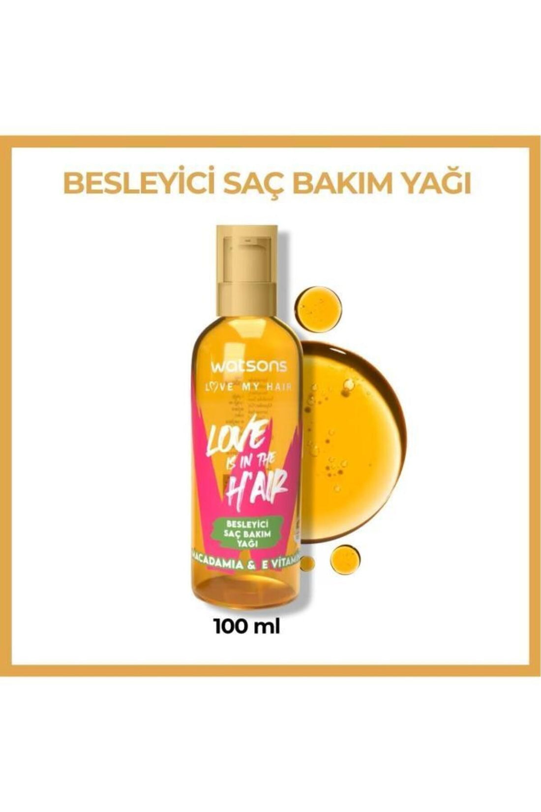 Hair Care Oil Macademia 100 ml