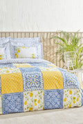 Addie 100% Cotton Double Size Duvet Cover Set Yellow PP