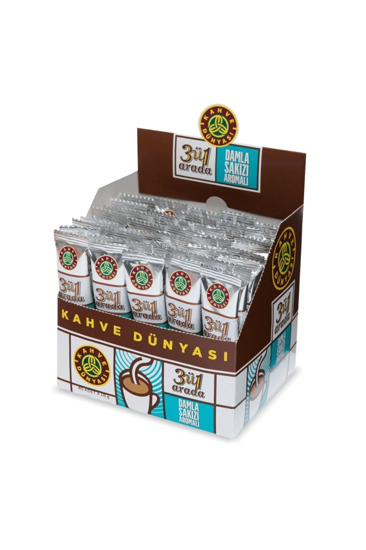 3 in 1 Drip Gum Coffee 18 g Pack of 40