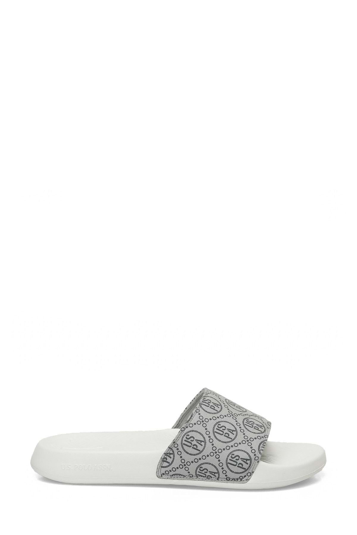 U.S. POLO ASSN. ONY 5FX MEN'S SLIPPERS WHITE
