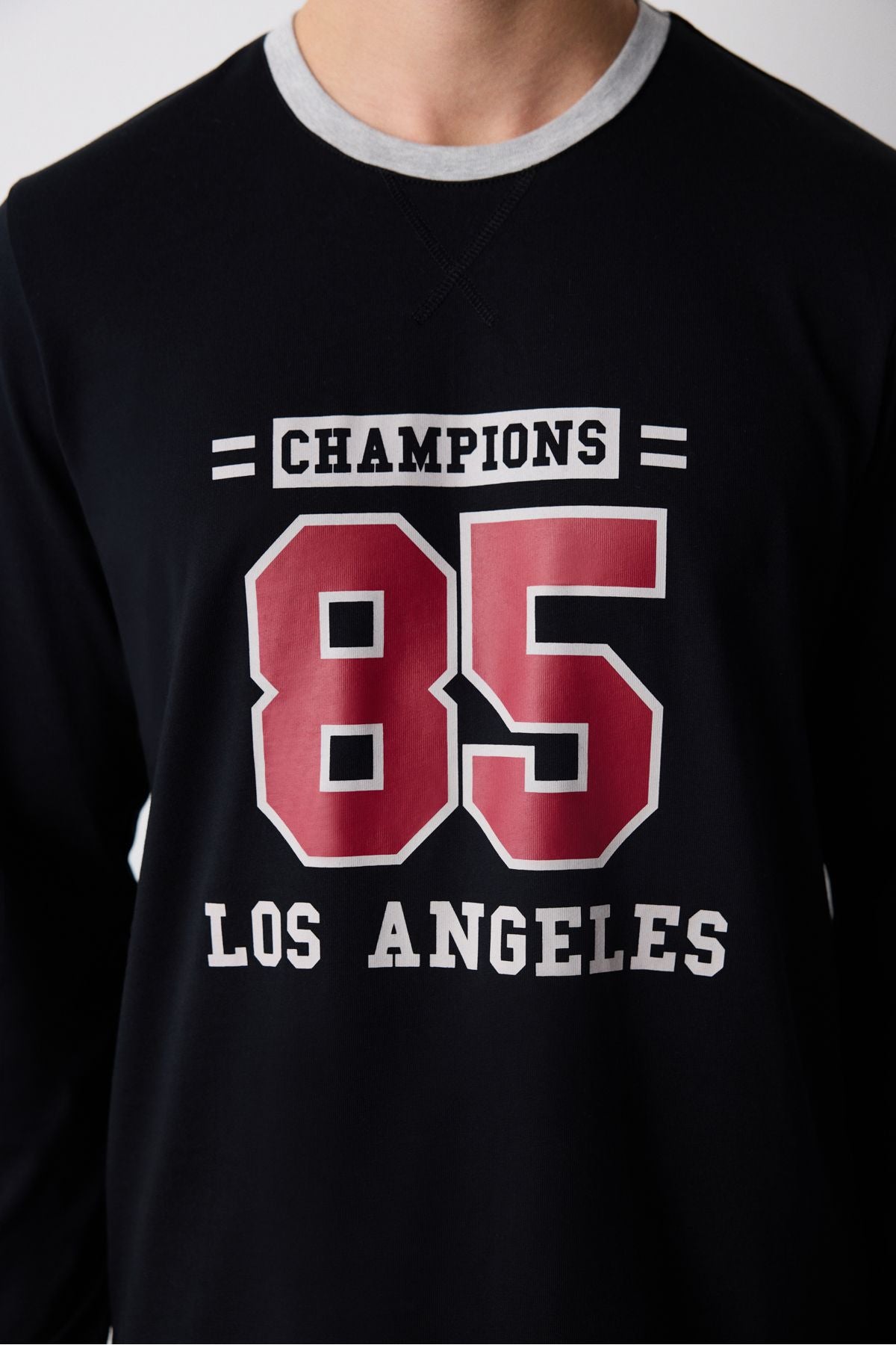 Champions Black Jogger Pants Pajama Set